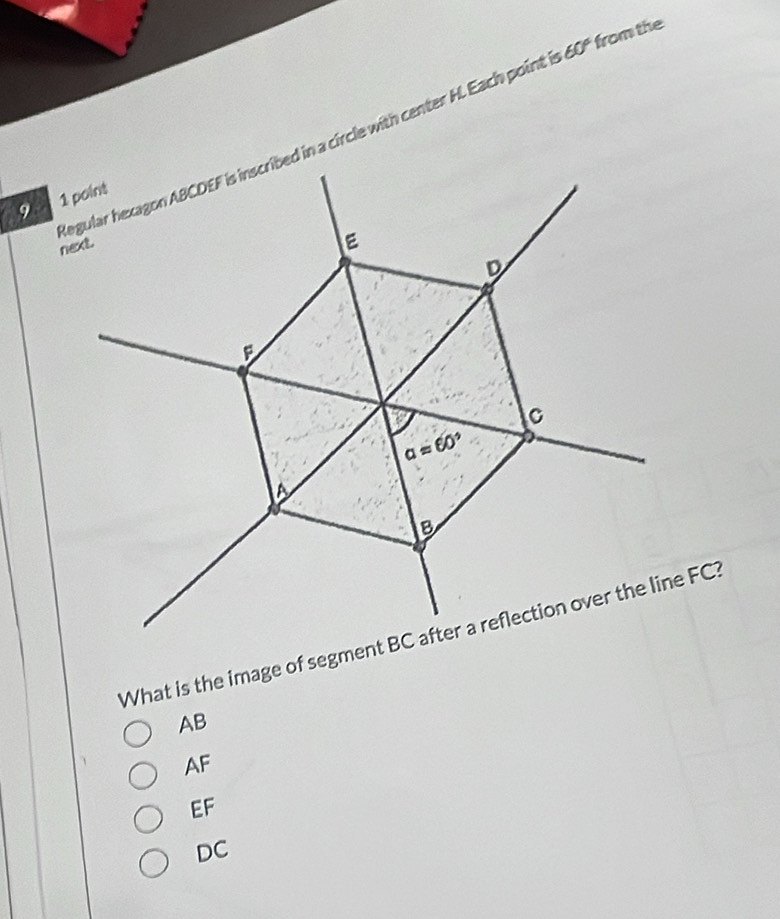 60° from the
AB
AF
EF
DC