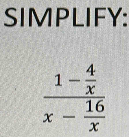 SIMPLIFY: