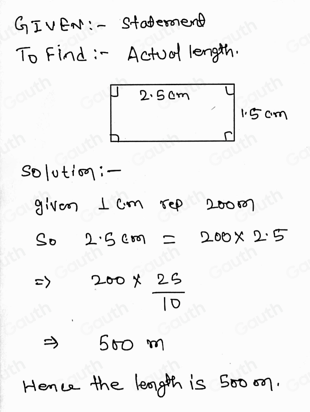 Solved: Making scale drawings Example (i) The diagram below shows a ...