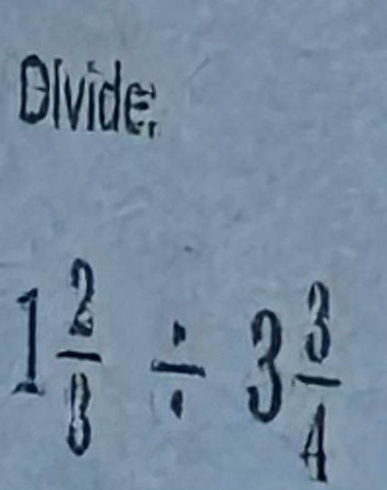 Divide;
1 ÷3÷