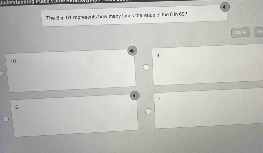 Understanding Placé Value Rélationsh The 6 in 61 represents how many ...