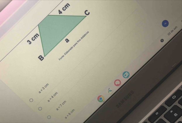 de set
a=3cm
a=4cm
a
a=7cm
a=6cm
*
9