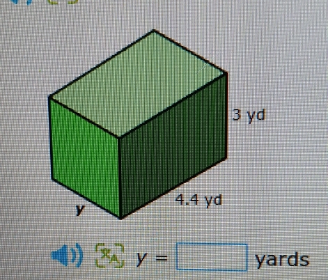  x_A y=□ yards