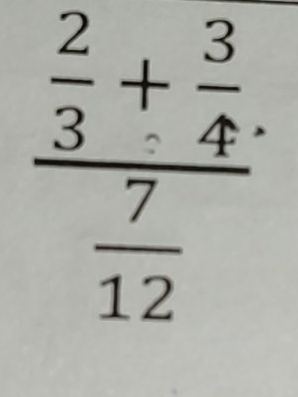 frac  2/3 + 3/4 . 7/12 