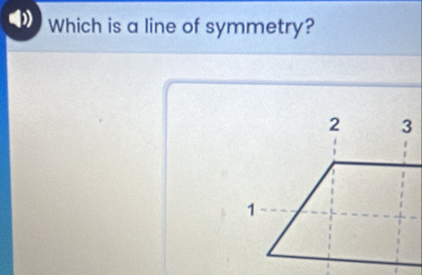 Which is a line of symmetry?