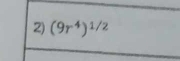 (9r^4)^1/2