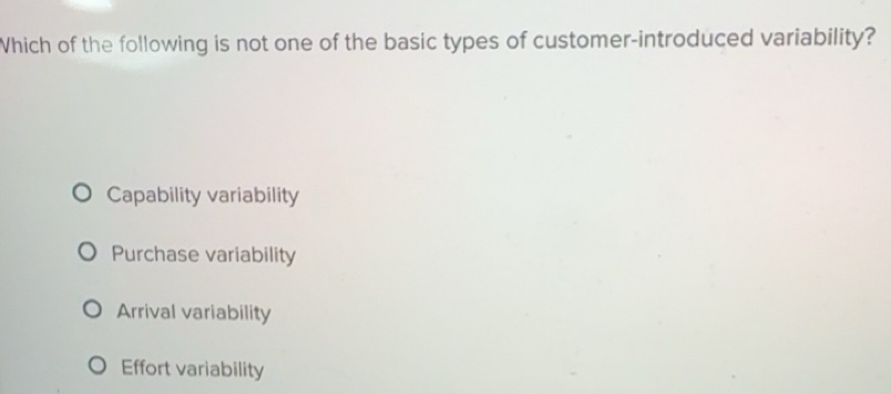 Solved: Which of the following is not one of the basic types of ...