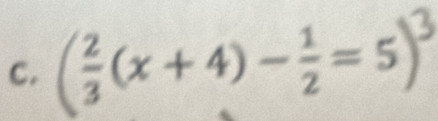 (÷(x + 4)-÷=5)