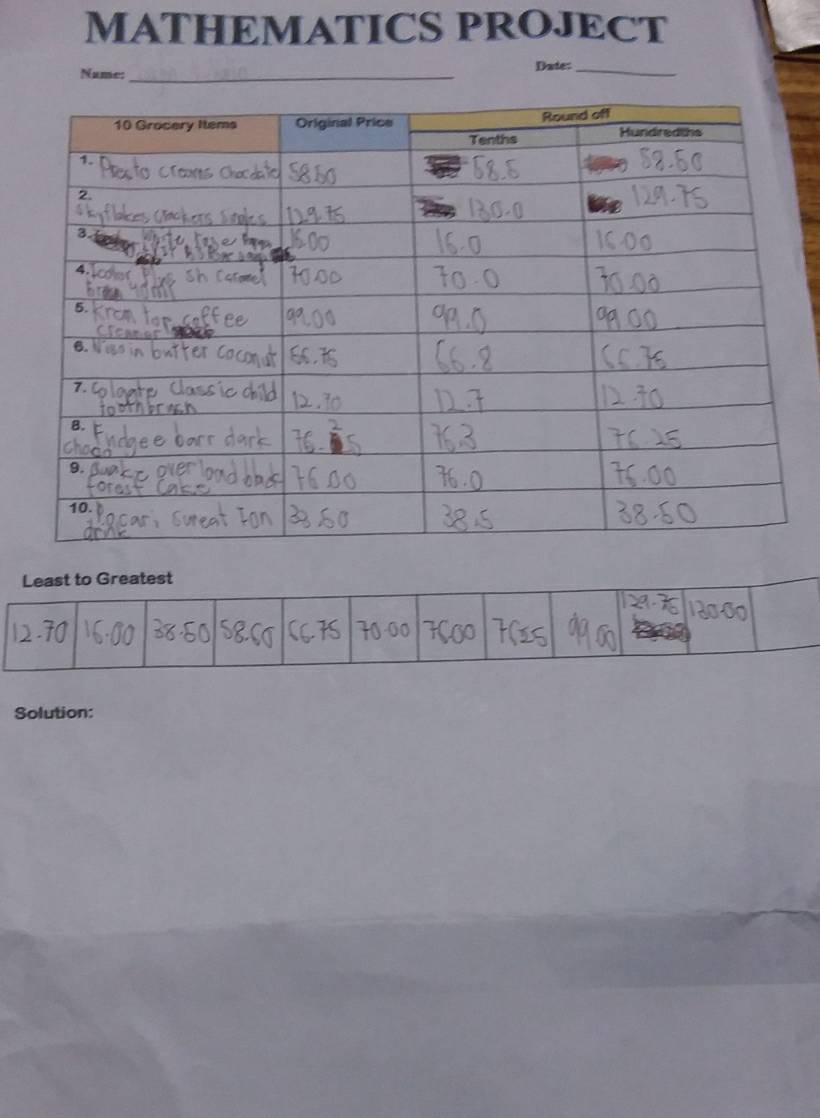 MATHEMATICS PROJECT 
Nume: _Date:_ 
Solution: