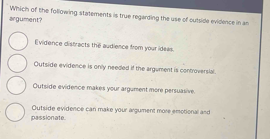 Solved: Which of the following statements is true regarding the use of ...