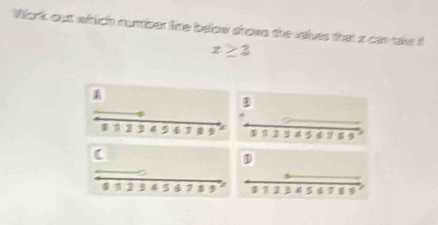 Solved: Work out which number lime below showe the velves that a can ...