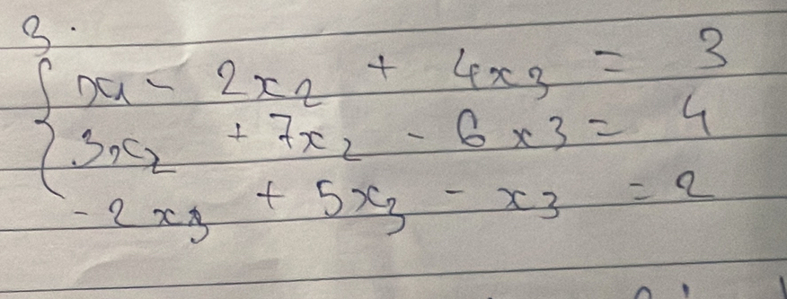 beginarrayl x_3=frac 2x_2+4x_32= 3/4 