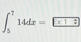 ∈t _5^714dx=Ex1