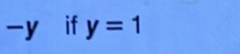 yáif y=1