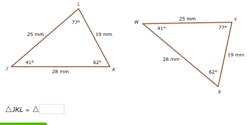 △ JKL=△ □