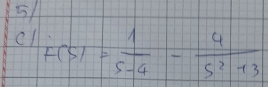 cl F(5)= 1/5-4 - 4/5^2+3 