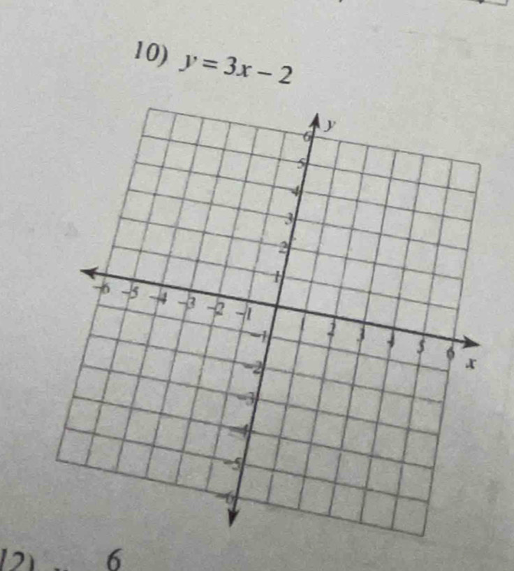 y=3x-2
2 6