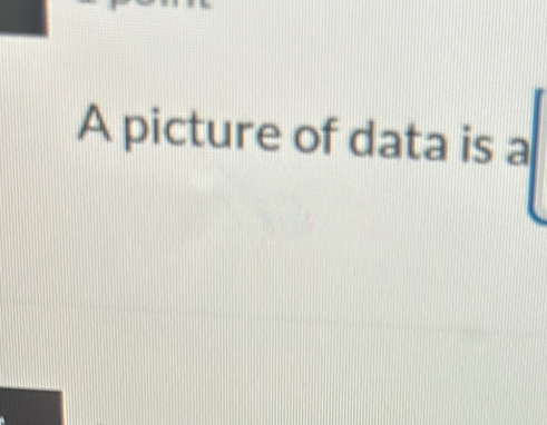 A picture of data is a