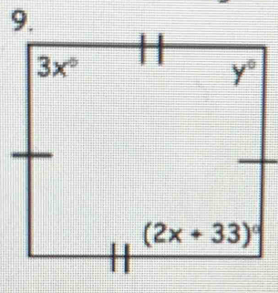 3x° y°
(2x+33)^circ 