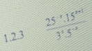 frac 25^(-x^m-1) 3^x5^(-x)