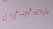 9x^2-4y^2=36