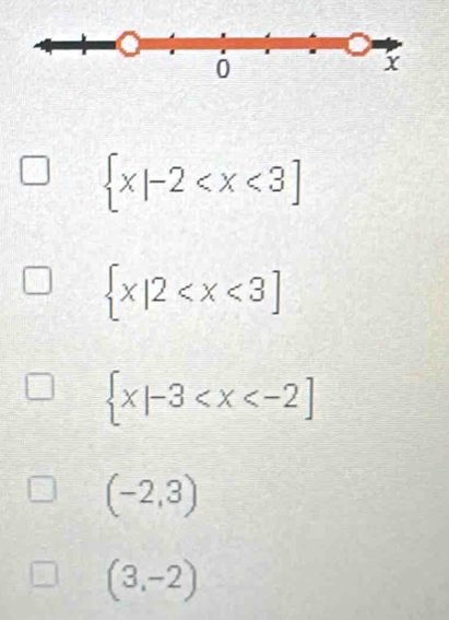  x|-2
 x|2
 x|-3
(-2,3)
(3,-2)