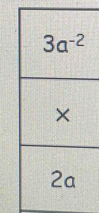 3a^(-2)
×
2a
