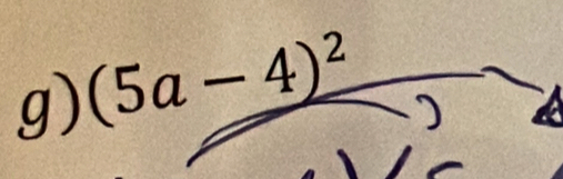 (5a-4)^2
)