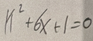 k^2+6x+1=0