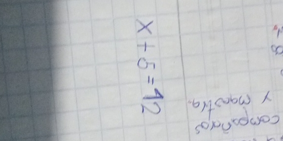 x= 1/2  3 2/3   5/3   5/6  3/4 endarray
x+5=12