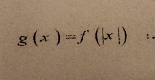 g(x)=f'(|x|)