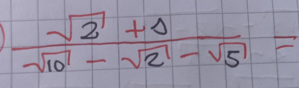  (sqrt(2)+1)/sqrt(10)-sqrt(2)-sqrt(5) =