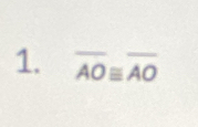 overline AO≌ overline AO