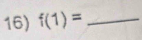 f(1)= _