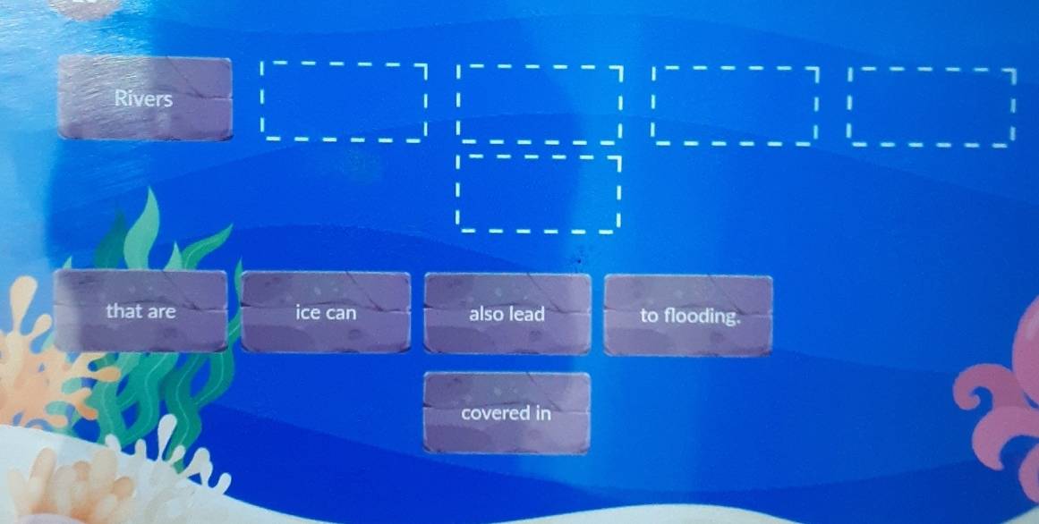 7 
1 
7 | 1 ~ 
Rivers 
1 | 
1 | 
1 
1 
that are ice can also lead to flooding. 
covered in