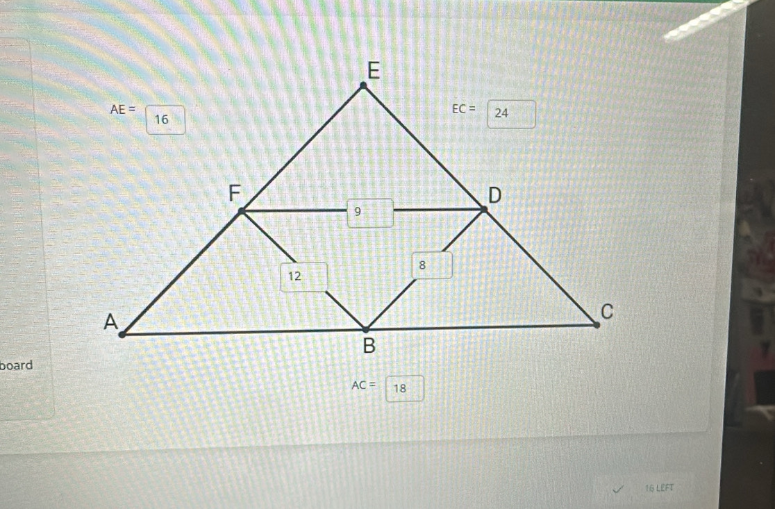 board
AC= 18
16 LEFT