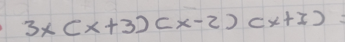 3x(x+3)(x-2)(x+3)=