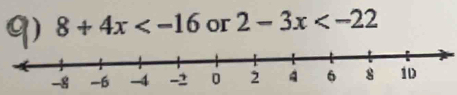 8+4x or 2-3x