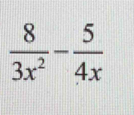  8/3x^2 - 5/4x 