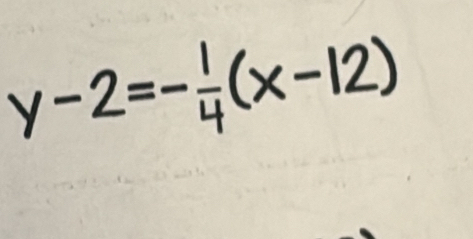 y-2=÷(x-12)
