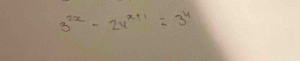 3^(2x)-24^(x+1)=3^4