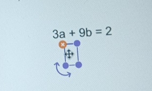 3a+9b=2