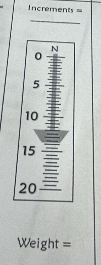 Increments =
_
Weight =