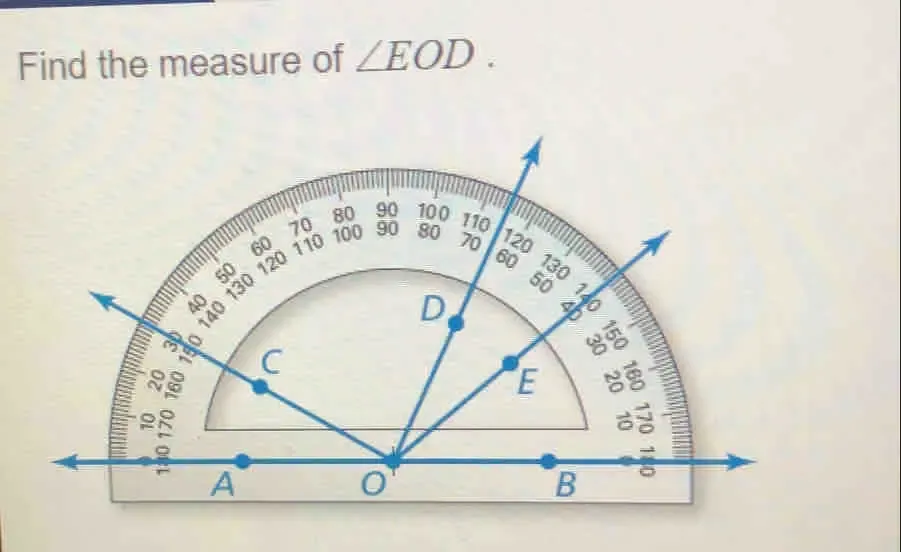 Solved: Find the measure of ∠ EOD. [Math]