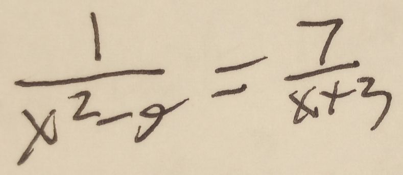  1/x^2-2 = 7/x+3 