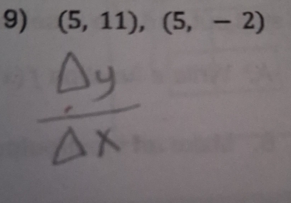 (5,11), (5,-2)