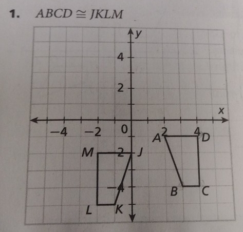 ABCD≌ JKLM