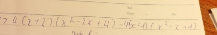 4(x+2)(x^2-2x+4)-4(x+1)(x^2-x+1)