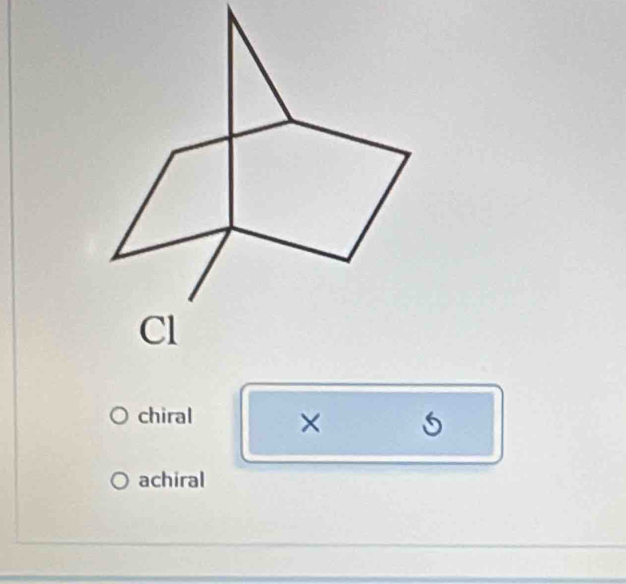 chiral ×
achiral