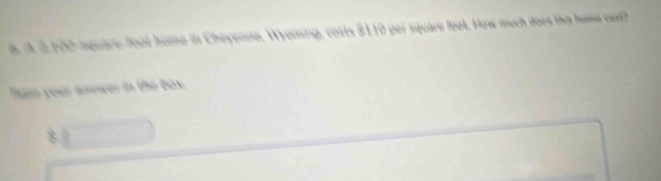 $110 per square foot. How much does this home cast